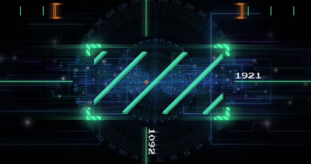 futuristic data processing interface concept - Free Images, Stock Photos and Pictures on Pikwizard.com