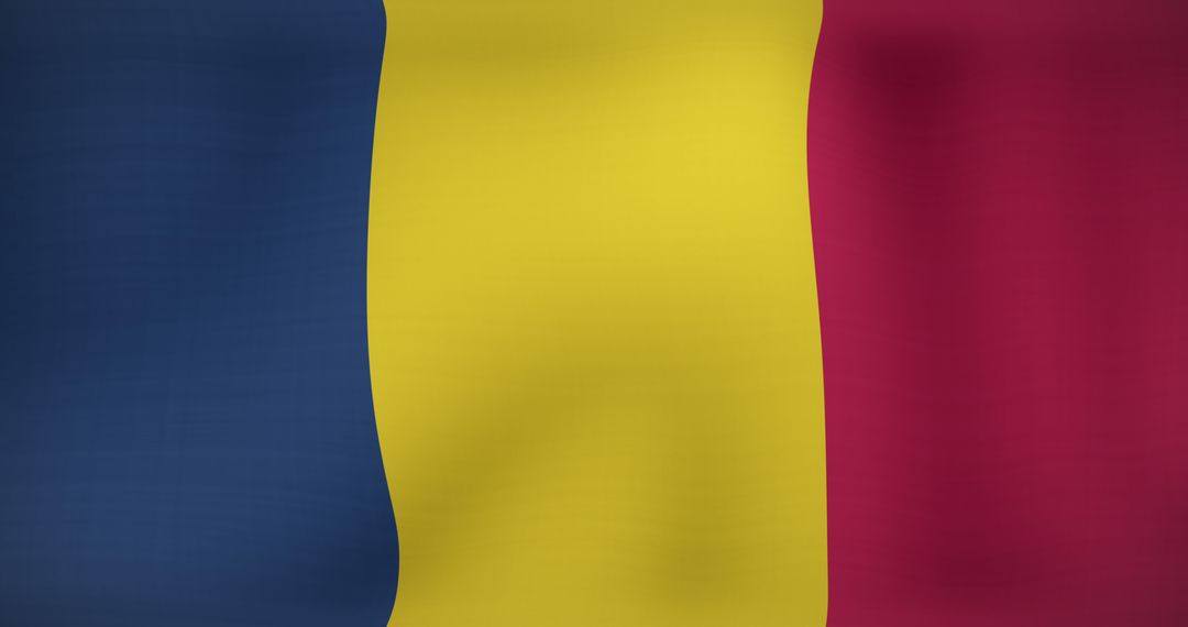 Waving Romanian Flag Symbolizing National Identity and Pride