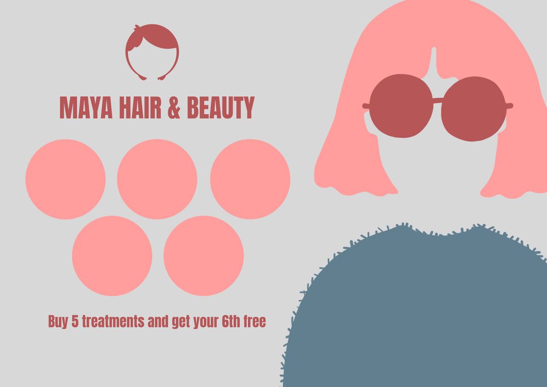 Chic Hair Salon Promotion with Modern Silhouette Design - Download Free Stock Templates Pikwizard.com