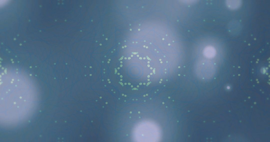 Abstract Digital Interface with Floating Light Patterns