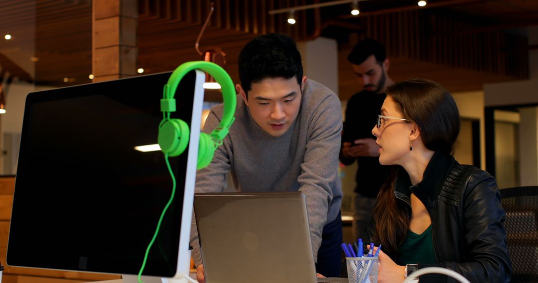 Workplace Collaboration Discussing New Project Details