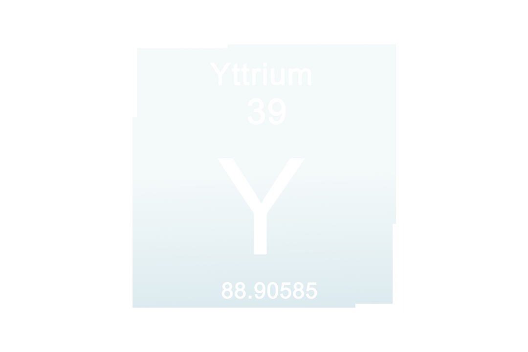 Yttrium Element Symbol on Transparent Background with Atomic Number - Download Free Stock Images Pikwizard.com