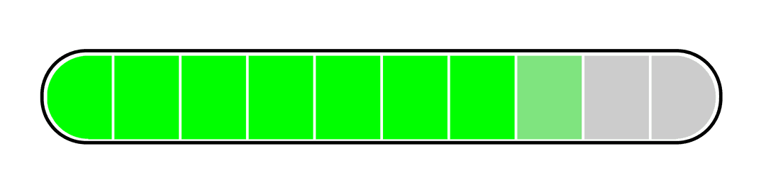 Digital Data Processing Bar on Transparent Background