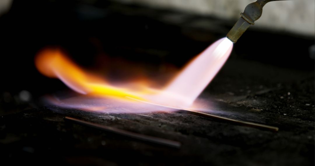 Close-Up of Blazing Flame from Welding Torch - Free Images, Stock Photos and Pictures on Pikwizard.com