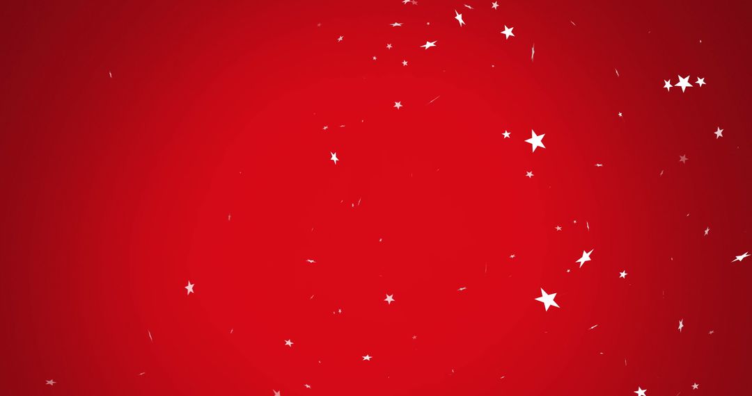 Red Background with Twinkling Stars for Festive Celebrations