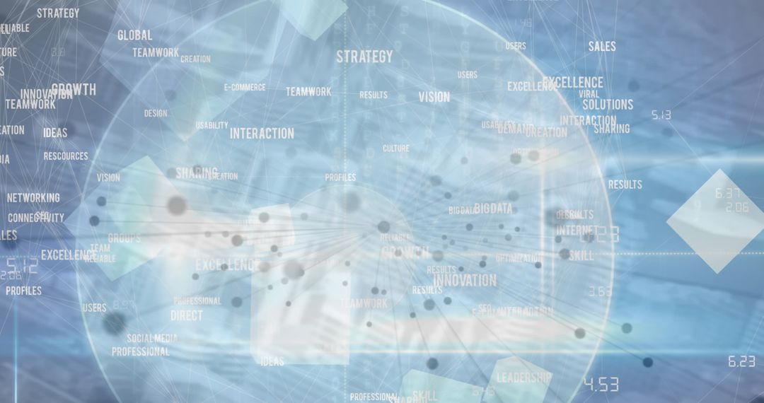 Abstract Business Network and Technology Background