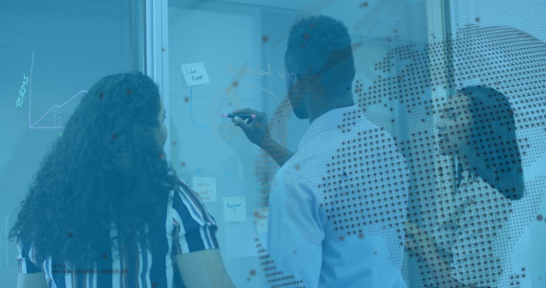 Diverse Business Team Analyzing Global Data Trends