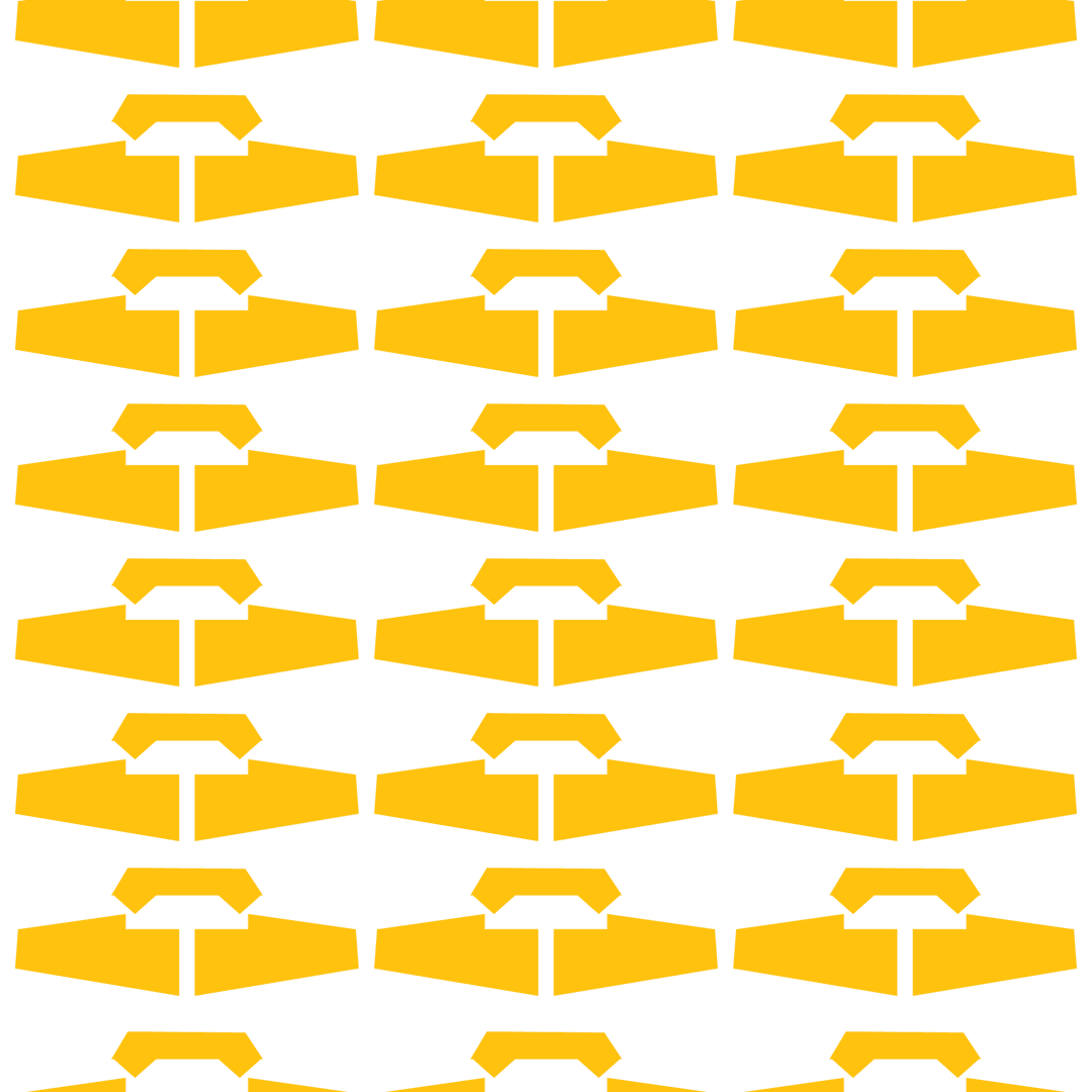 Seamless yellow pattern design on transparent background