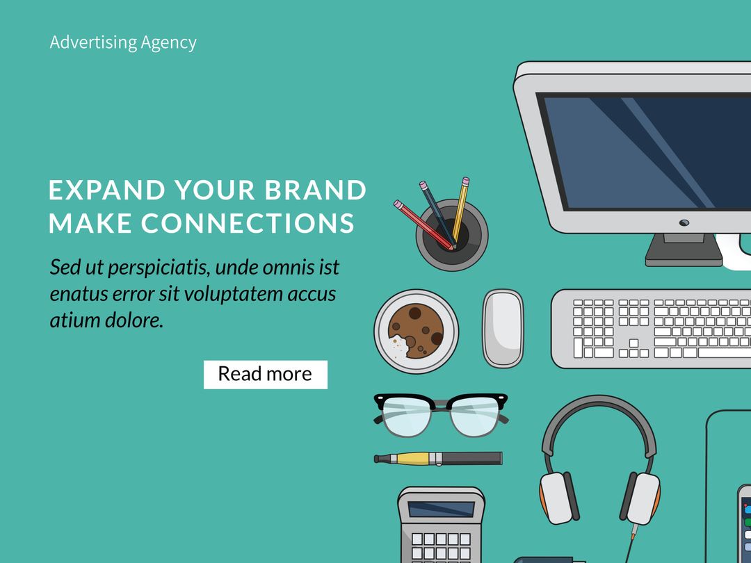 Creative Workspace with Digital Marketing Tools