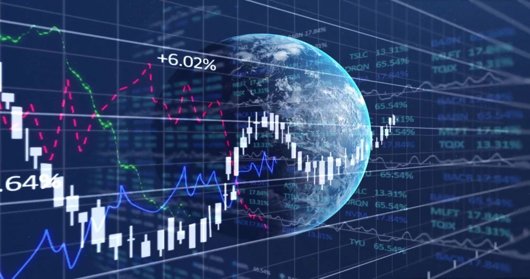Global Financial Data Displayed with Digital Earth