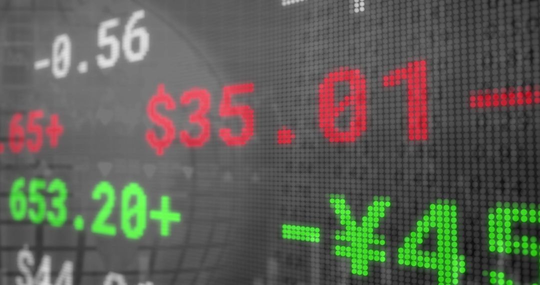 Dynamic Stock Market Finance Data Exchange Grid Abstract Illustration