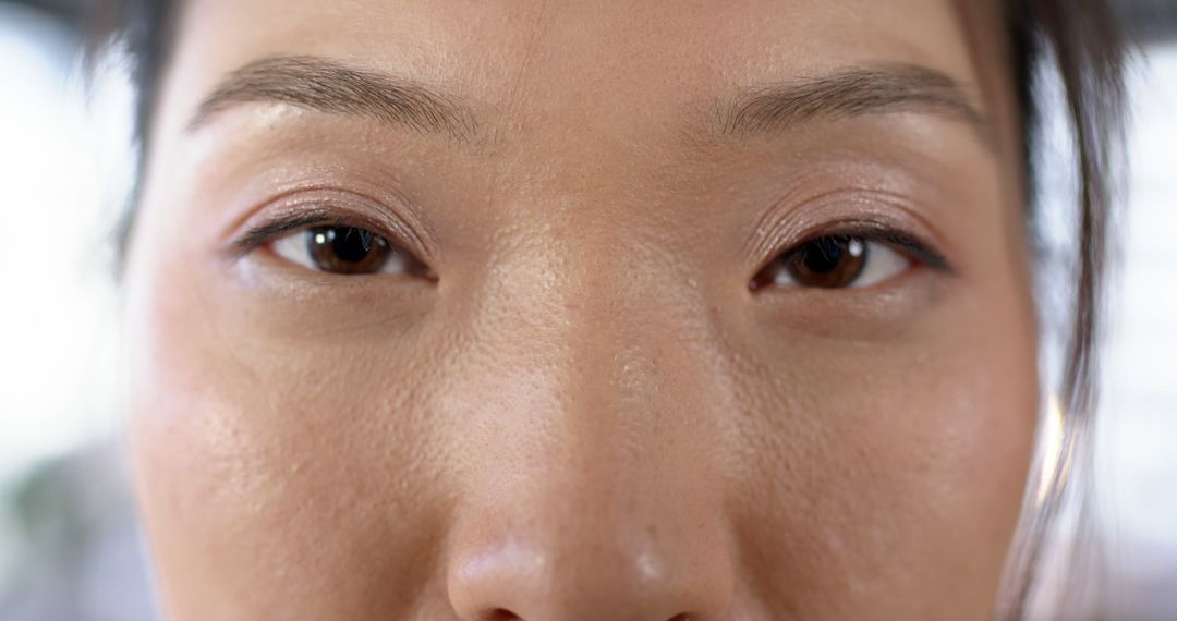 Close-Up Portrait of Woman's Eyes and Eyebrows - Free Images, Stock Photos and Pictures on Pikwizard.com