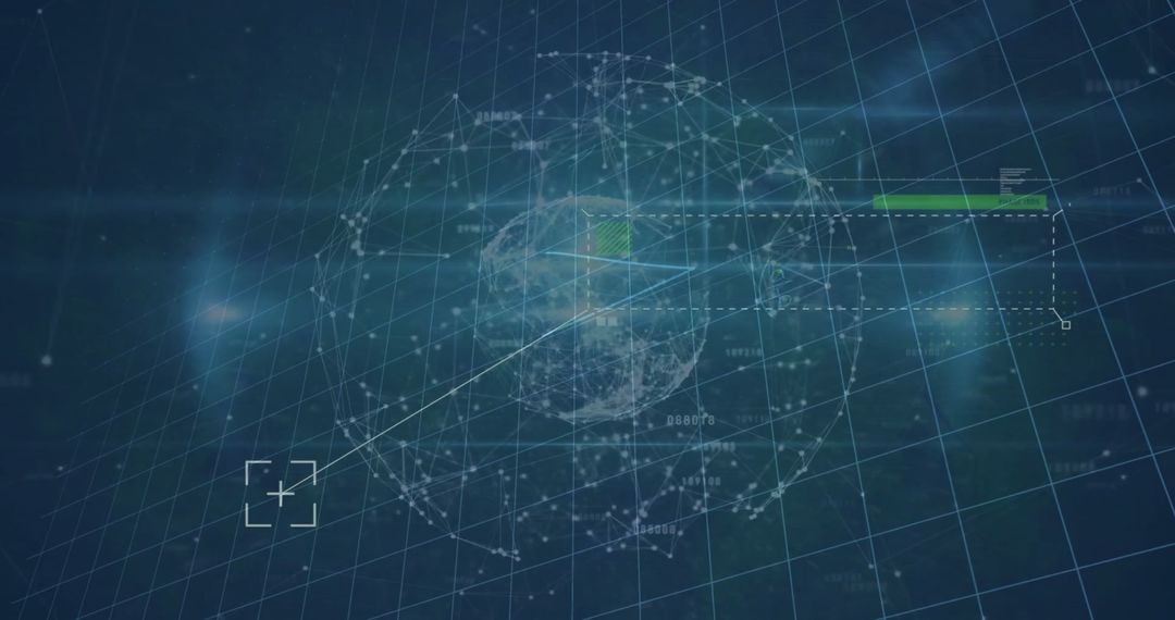 Futuristic Global Data Network in Digital Space