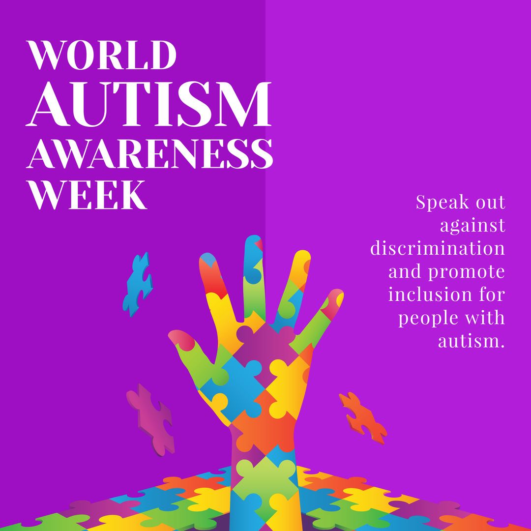 World Autism Awareness Week Puzzle Theme Creative Design