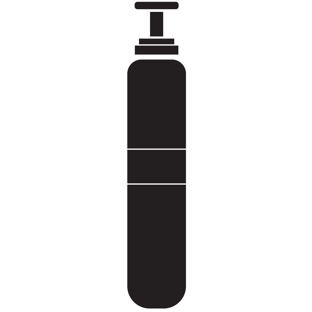 Transparent Vector PNG of Oxygen Bottle for Safety Applications