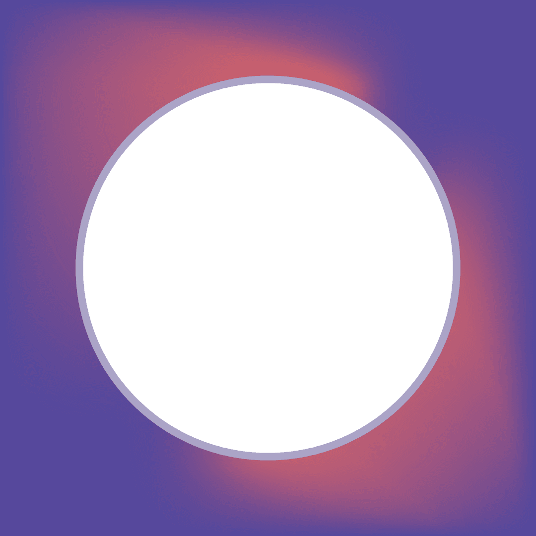 Transparent Circular Symbol with Gradient Background