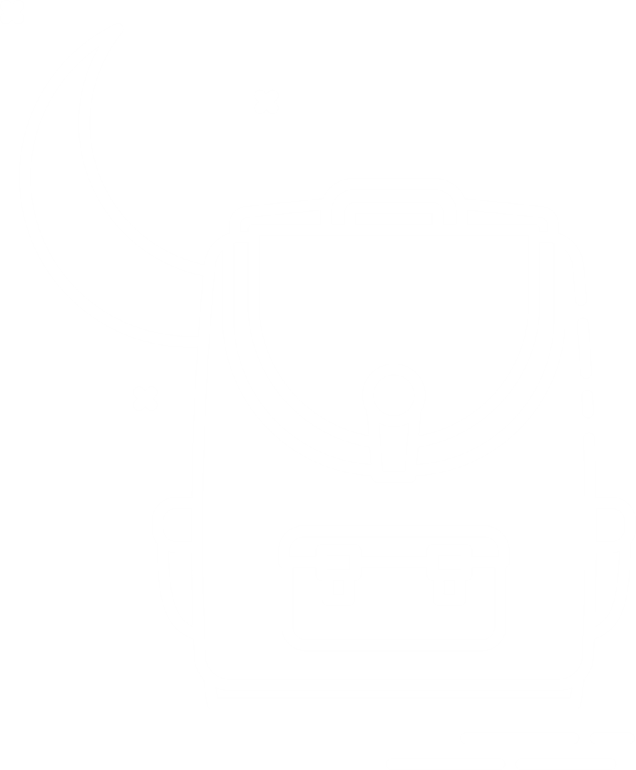 Transparent-Tech Backpack with Moon Symbol Illustrating Urban Exploration