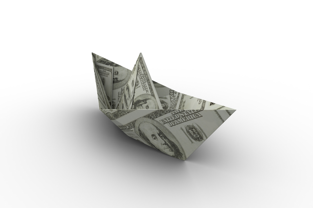 Transparent Dollar Bill Folding Into Paper Boat – Creative Origami with Money Concept - Download Free Stock Images Pikwizard.com