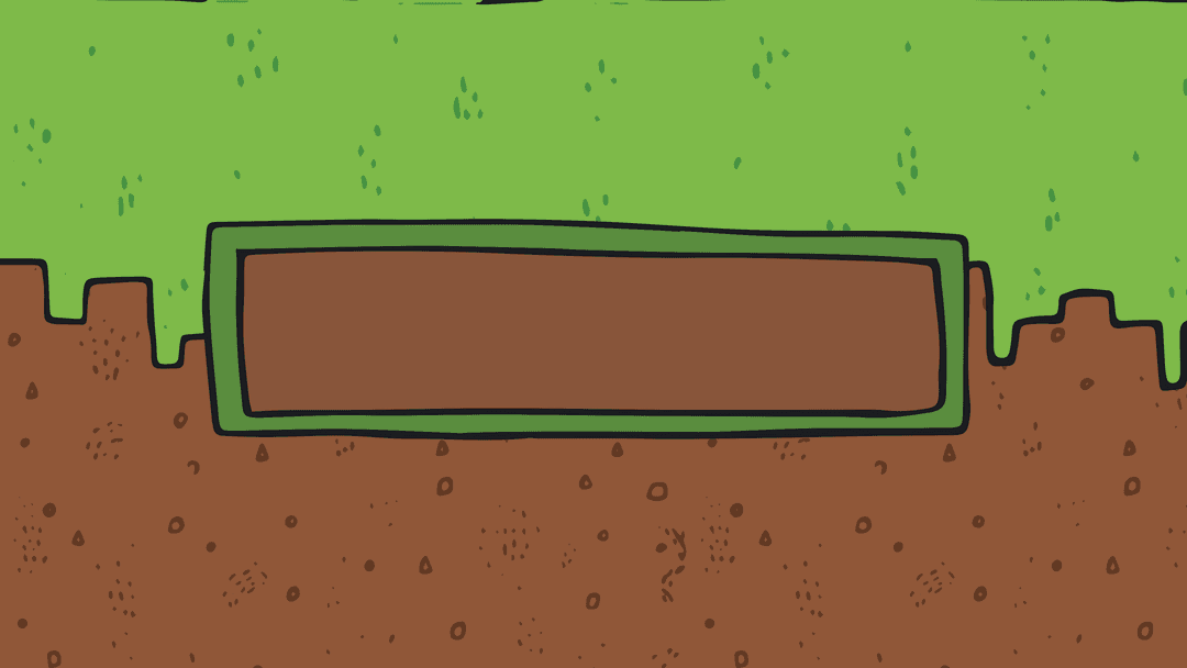 Transparent Minimalist Game Terrain Block Illustration