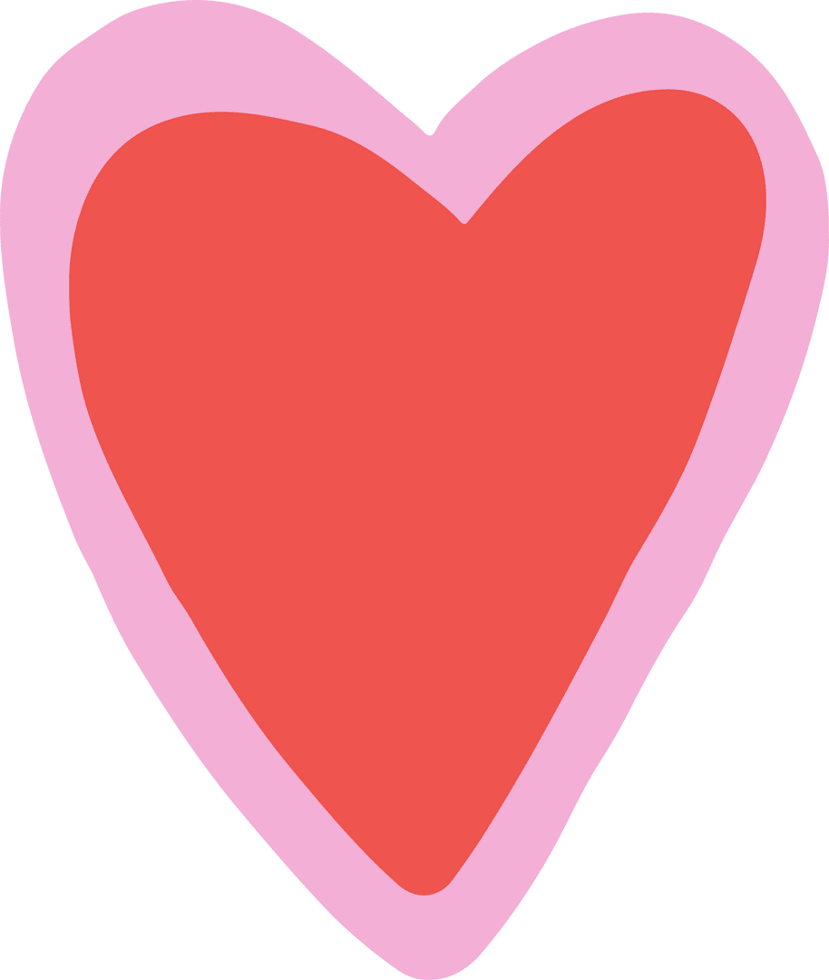 Transparent Heart Icon Celebrating Love and Connection