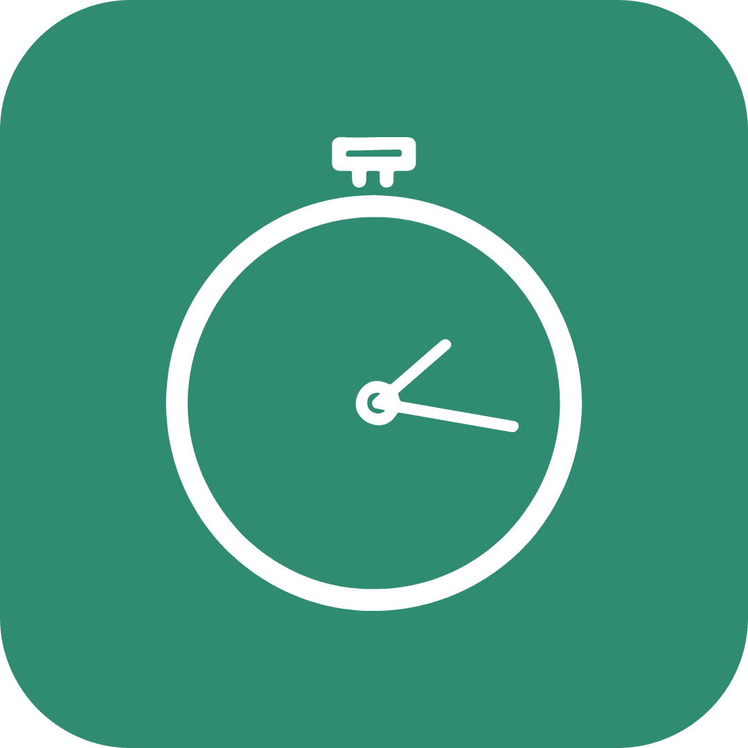 Transparent Digital Stopwatch Icon for Active Fitness