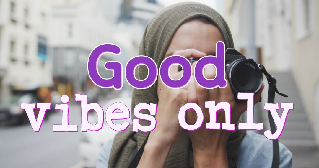 Aspiring Photographer Capturing Good Vibes in Urban Setting