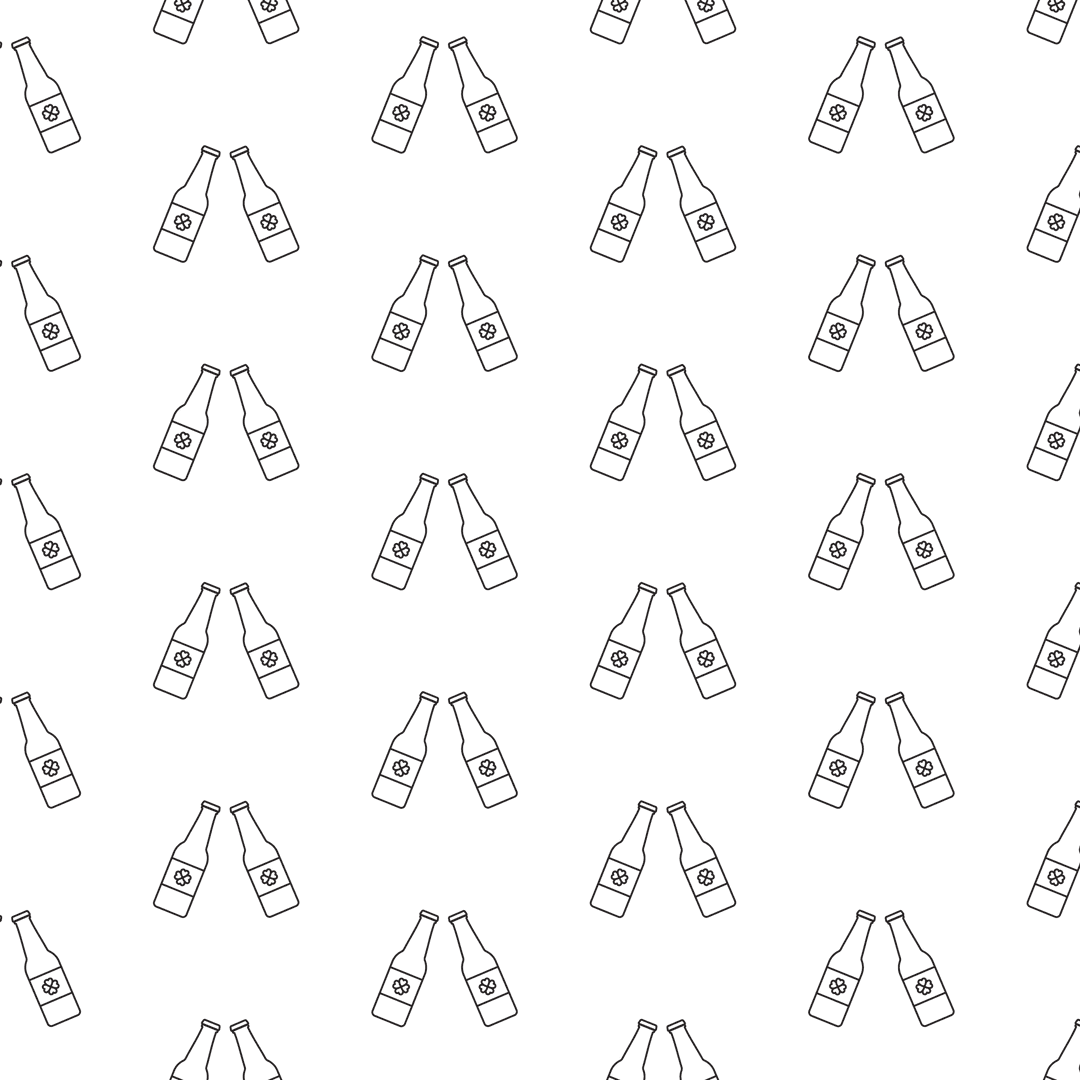 Black Bottles Pattern on Transparent Background Design Vector - Download Free Stock Images Pikwizard.com