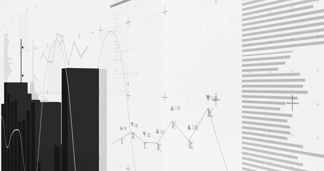 Abstract Financial Data with Graphical Elements and Analysis