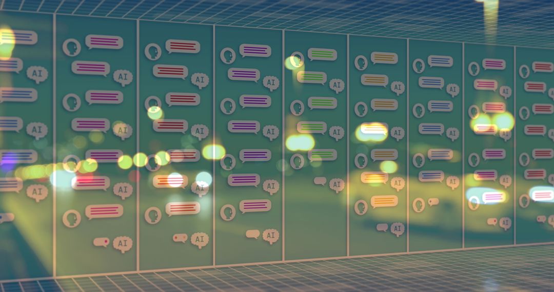 AI Chat Processing Displayed Over Road Traffic