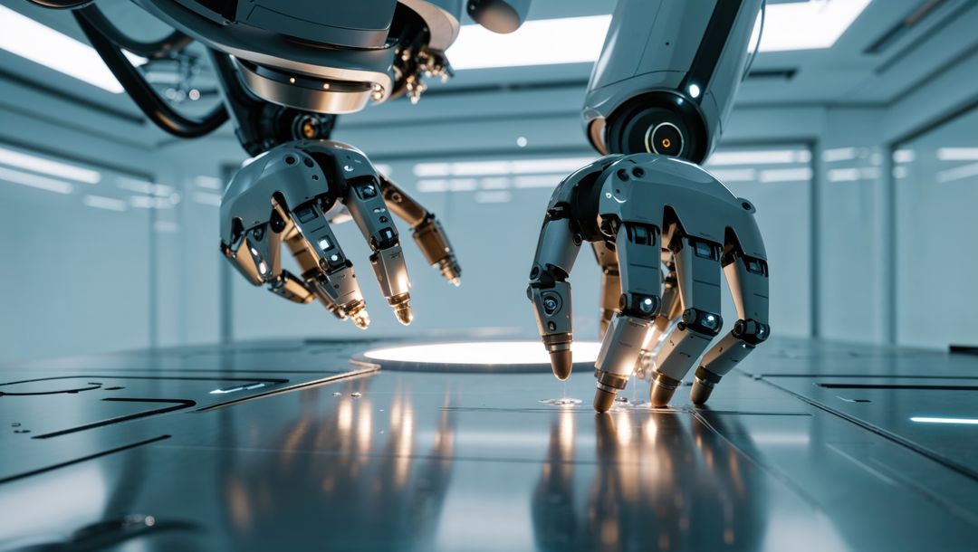 Robotic Arms in Cutting-Edge Technology Laboratory