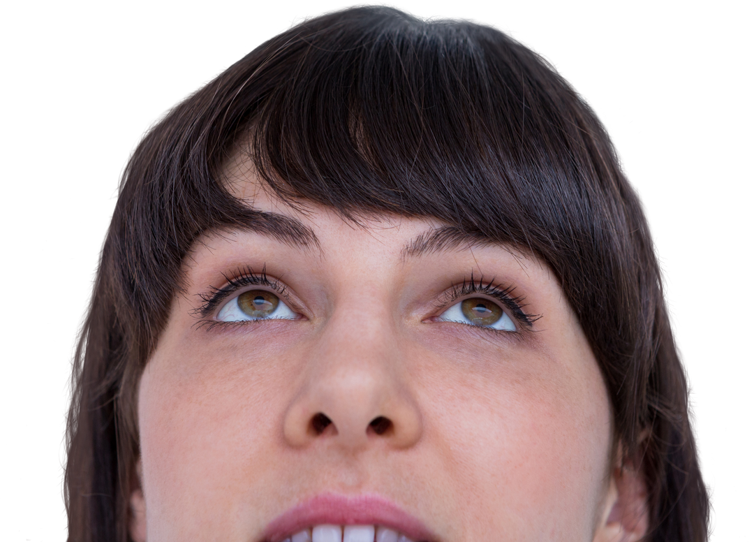 Close-Up of Thoughtful Woman's Face with Transparent Background - Download Free Stock Images Pikwizard.com