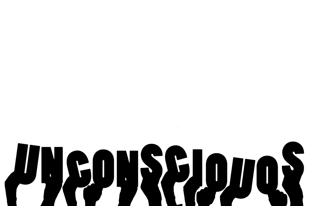 Transparent Illustration of Hands with Unconscious Text Overlay