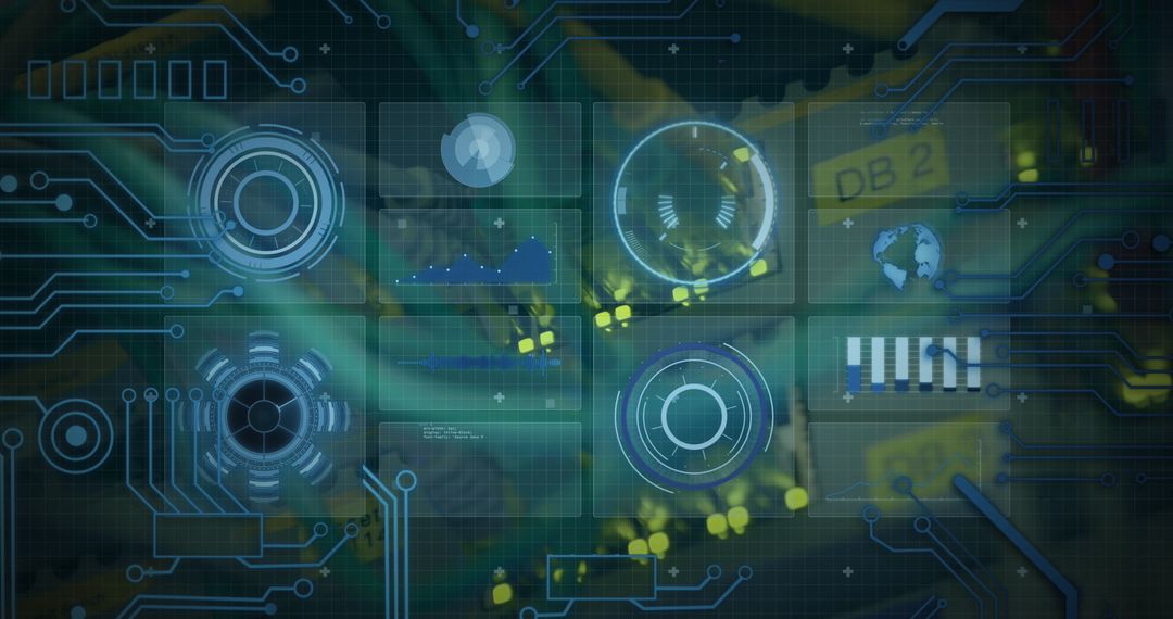 Futuristic Interface Concept with Digital Overlay