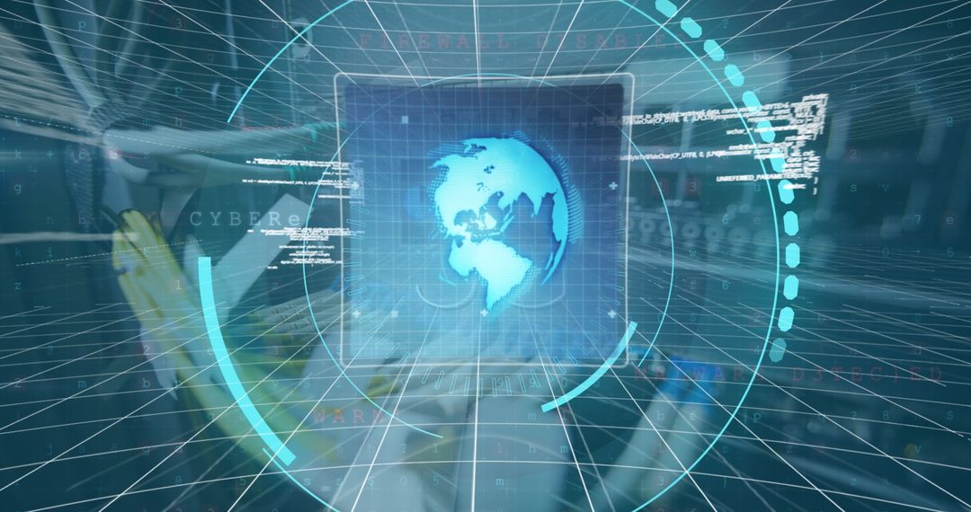 Digital Network and Data Processing Concept Background