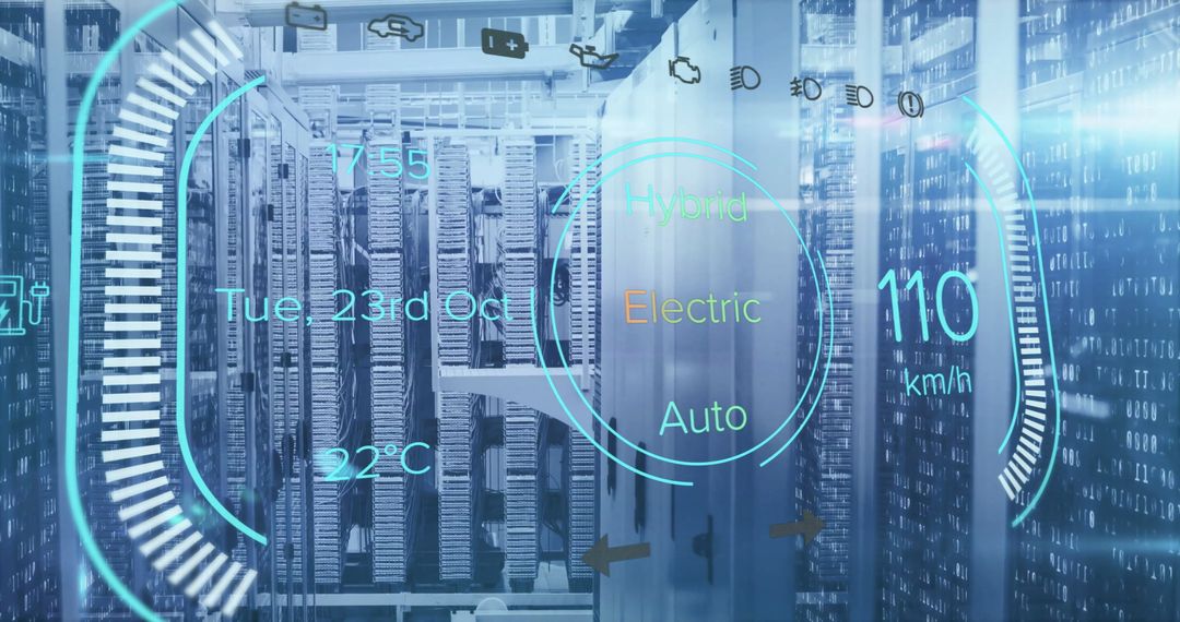 Digital Data Overlay on Servers for Electric Vehicle Management