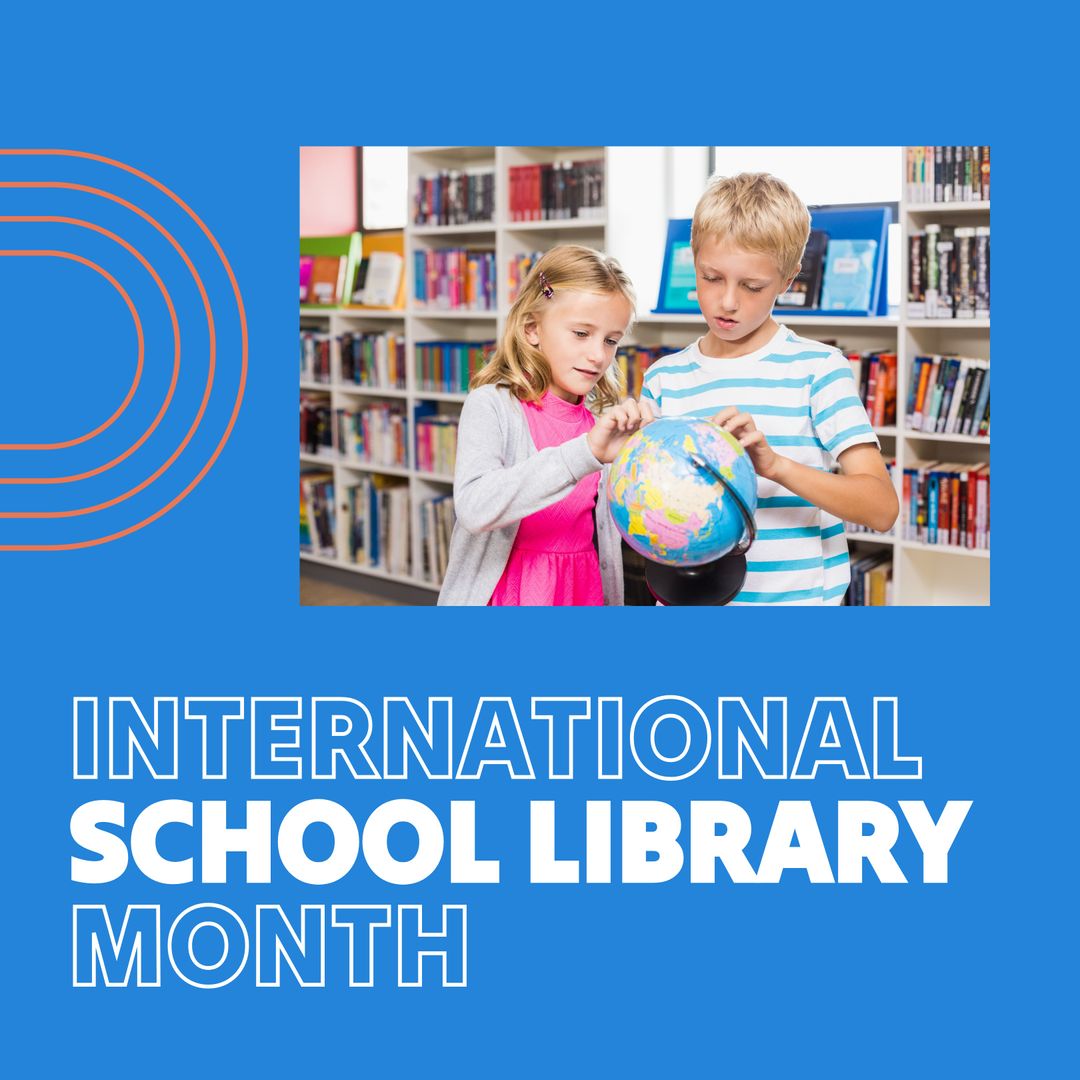 Children Exploring World Map in School Library Celebrating Learning