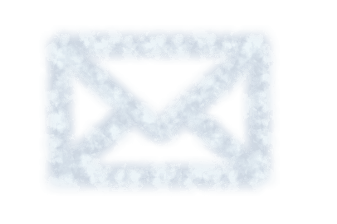 Cloud Envelope Icon on Transparent Background for Communication Design