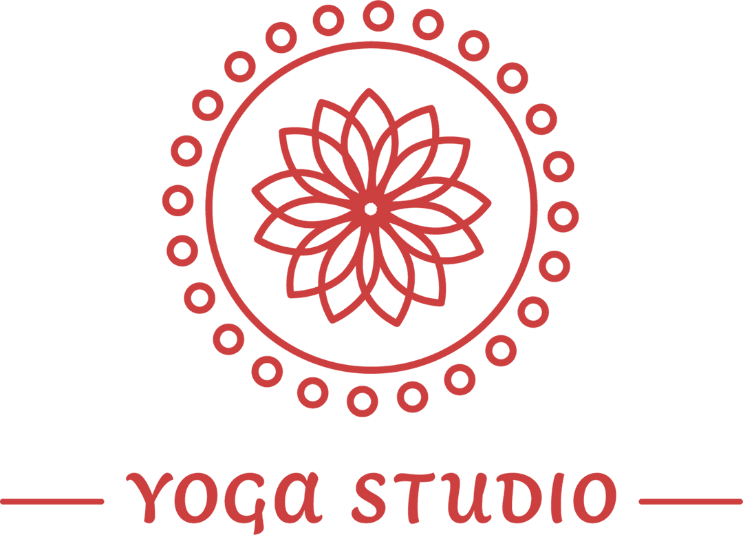 Yoga Studio Logo Design on Transparent Background