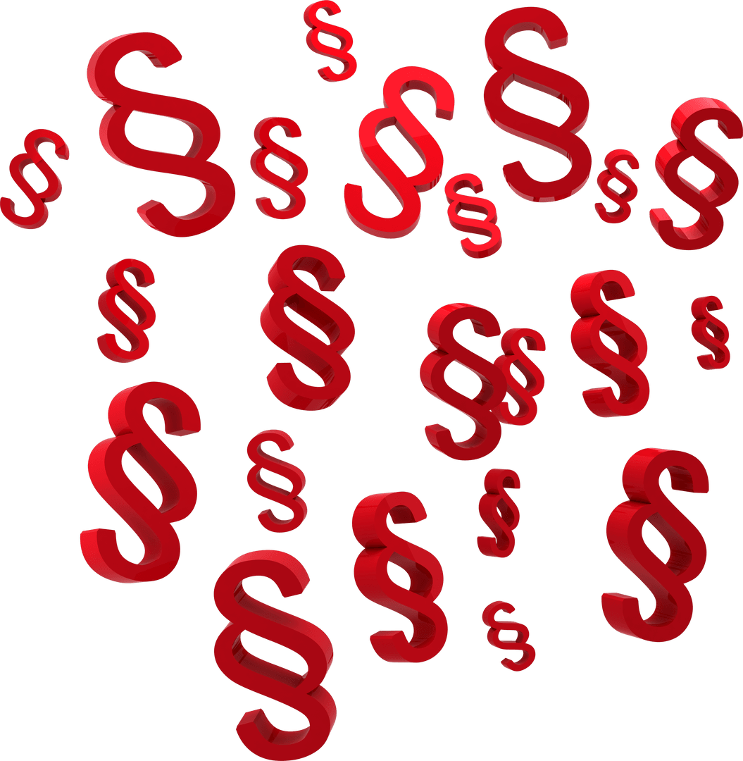 Transparent Floating Red Section Symbols in Various Sizes - Download Free Stock Images Pikwizard.com