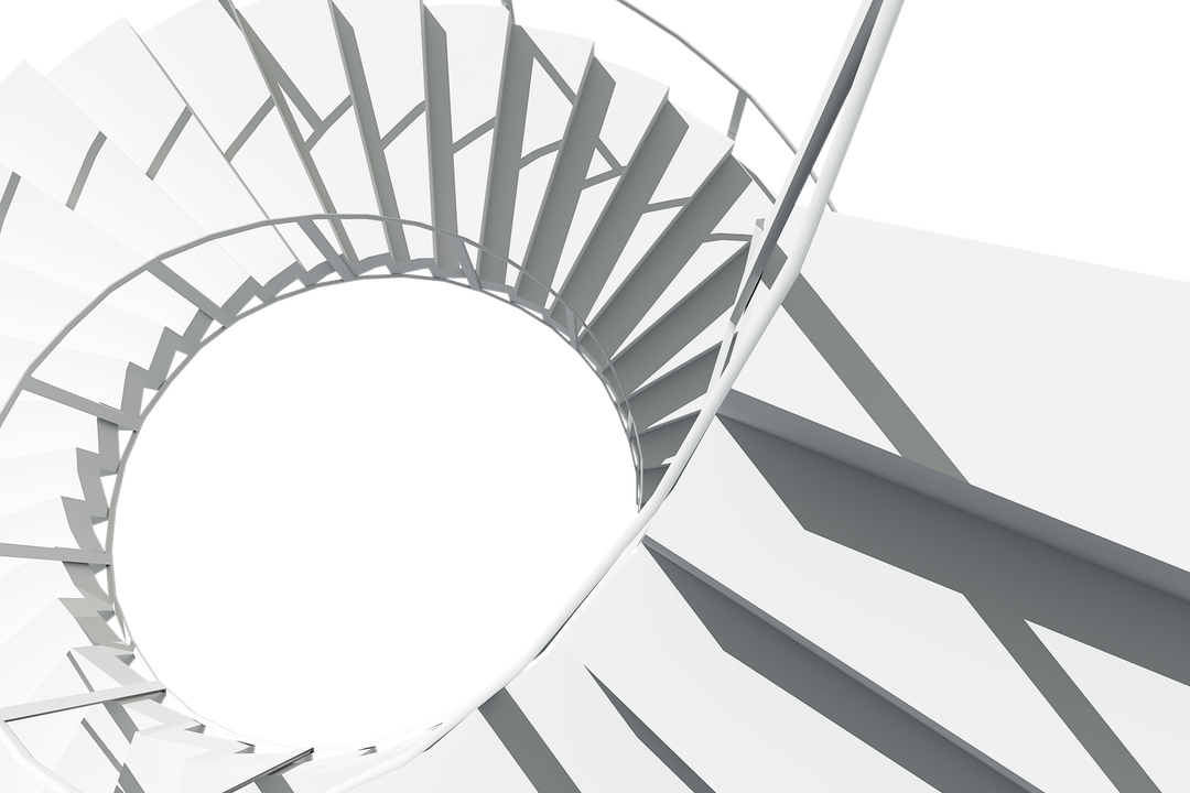 Top View White Spiral Staircase Transparent Background Vector Illustration - Download Free Stock Images Pikwizard.com