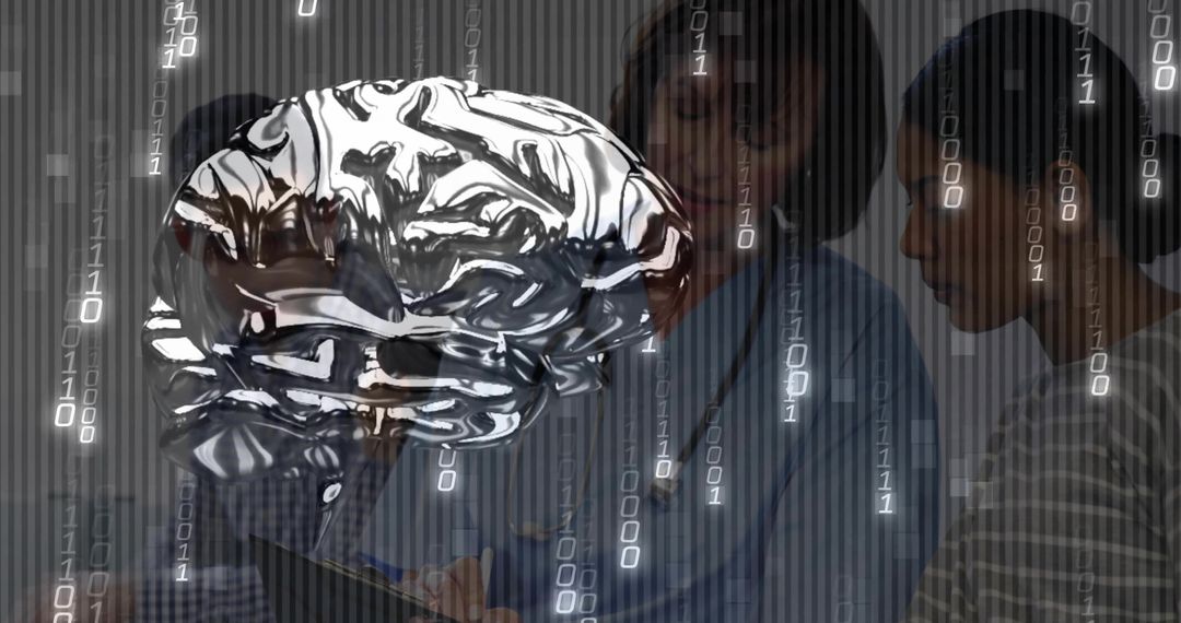 Futuristic Brain Hologram Consultation in Digital Healthcare