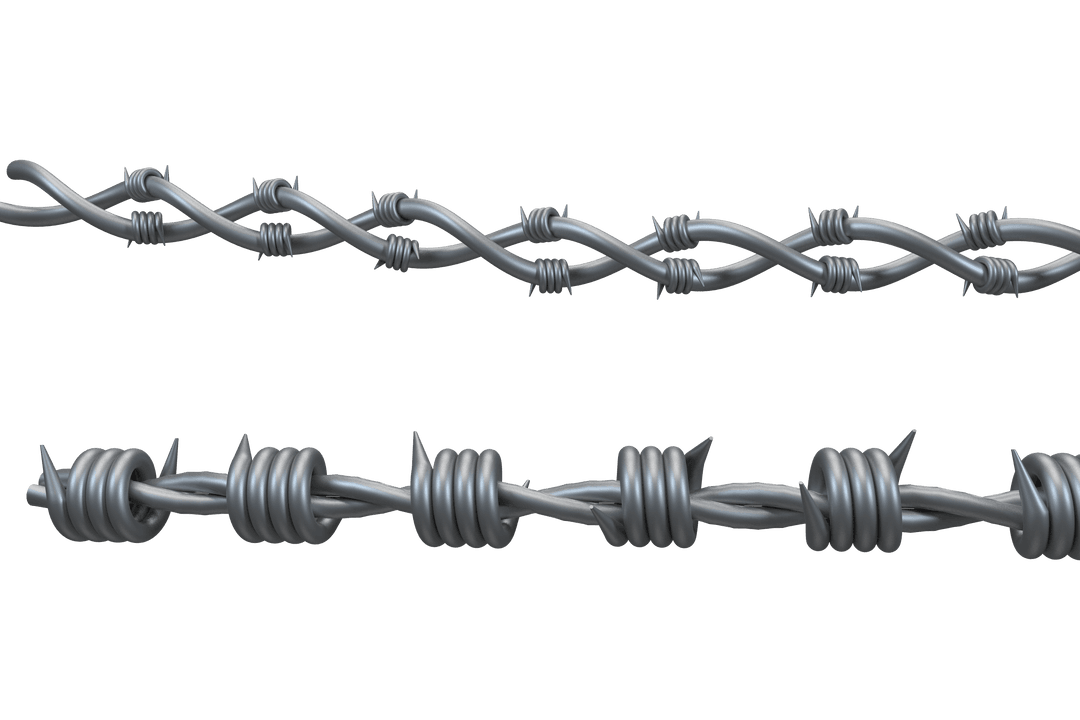 Barbed Wire Design on Transparent Background in Vector Format - Download Free Stock Images Pikwizard.com