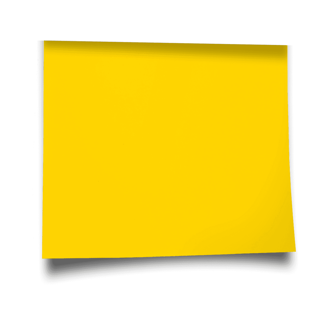 Yellow Card Placeholder on Transparent Background Vector