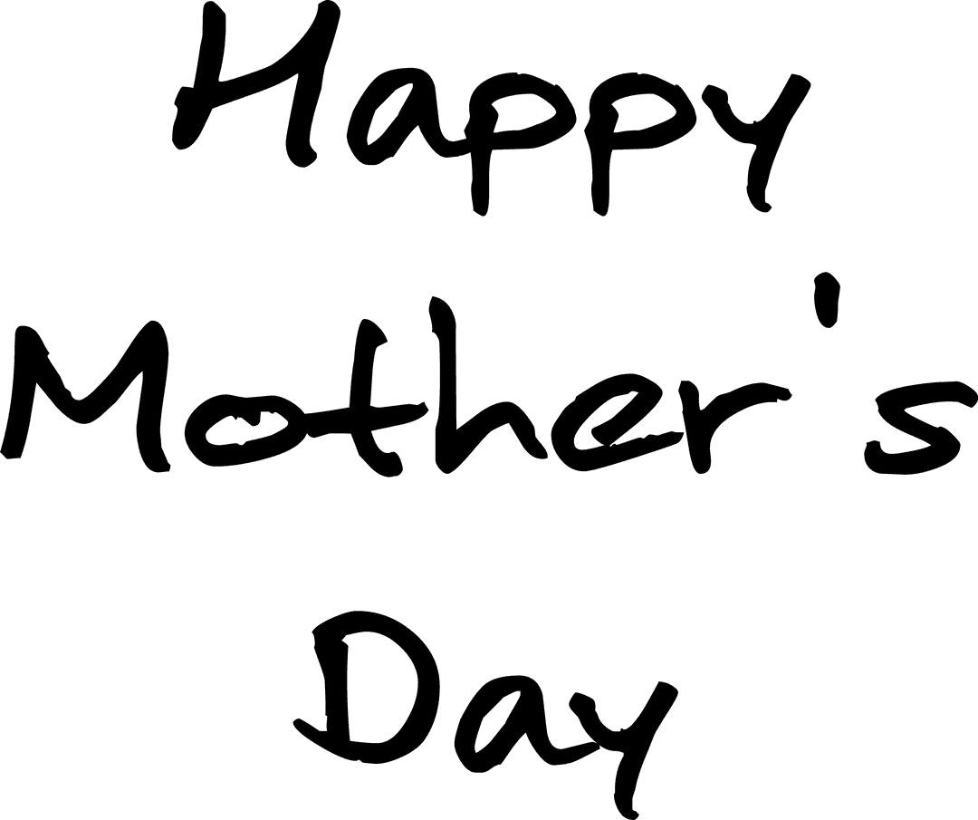 Transparent Happy Mother's Day Message with Roses