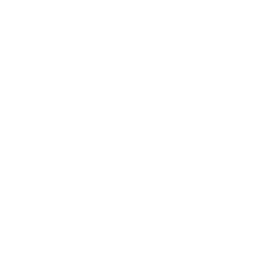 Geometric Circular Tags Repeated on Transparent Background