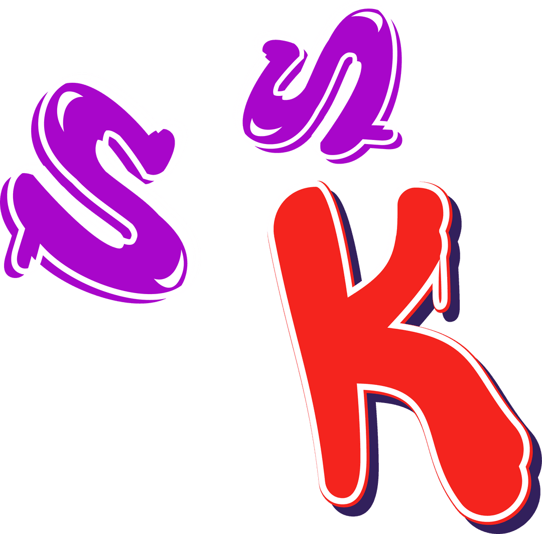 Vibrant Urban Graffiti Letters on Transparent Background