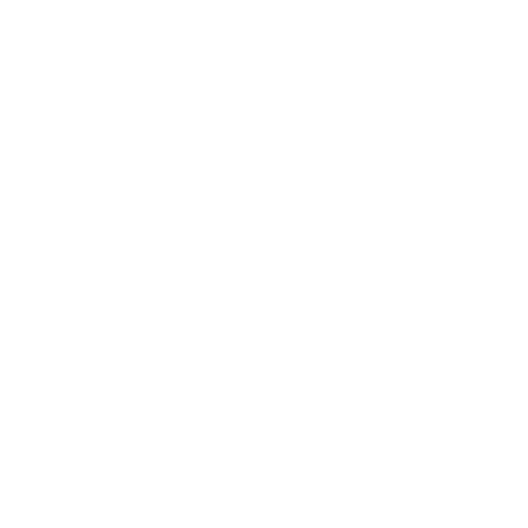 White Icons of Handheld Tools on Transparent Background