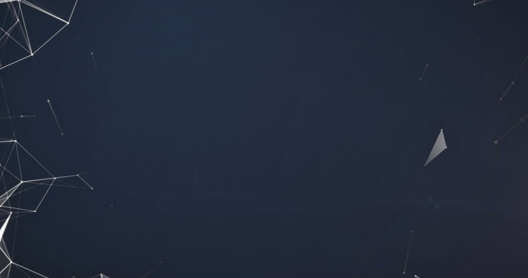 Abstract Network Connections on Dark Background