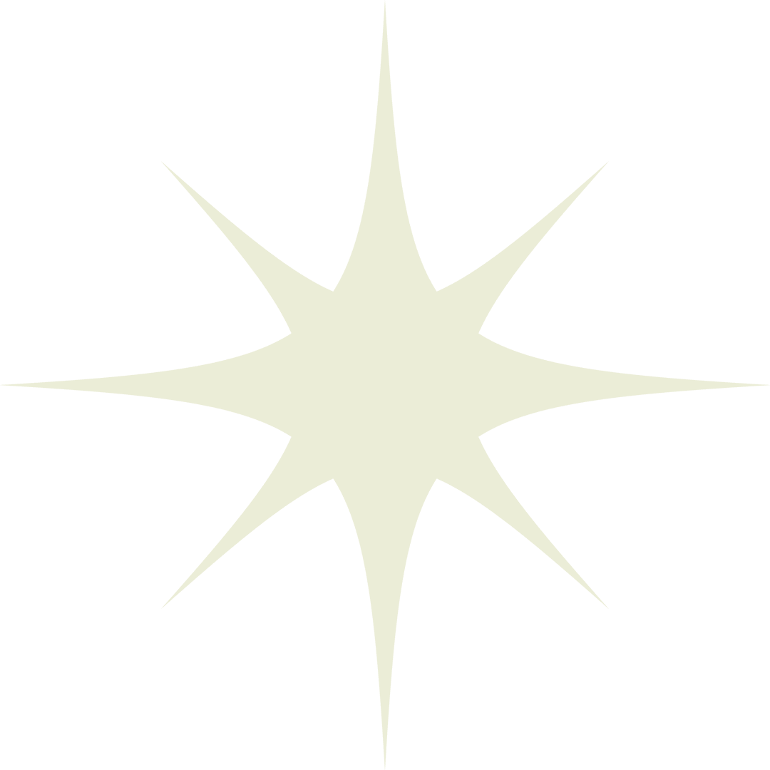 Elegant Eight-Pointed Star Icon on Transparent Background