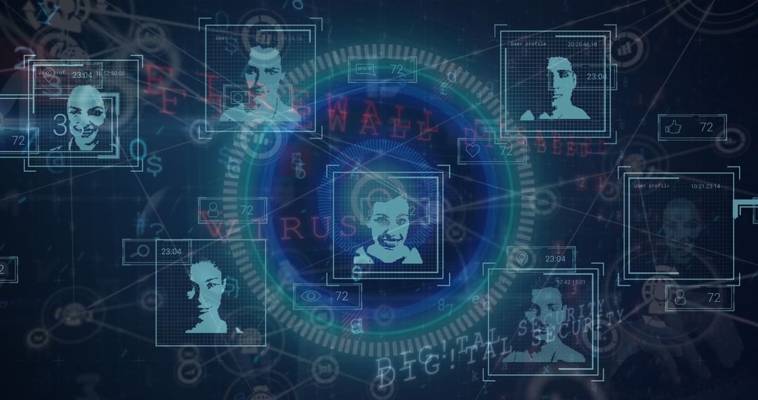 Digital Security Interface with Networked Profiles and Icons
